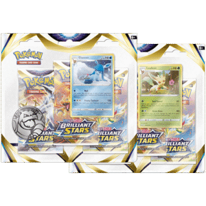 Pokemon TCG: Brilliant Stars 3-Pack Blister - Glaceon/Leafeon