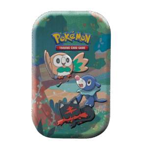 Pokemon TCG: Celebrations Mini Tin - Rowlet, Litten & Popplio